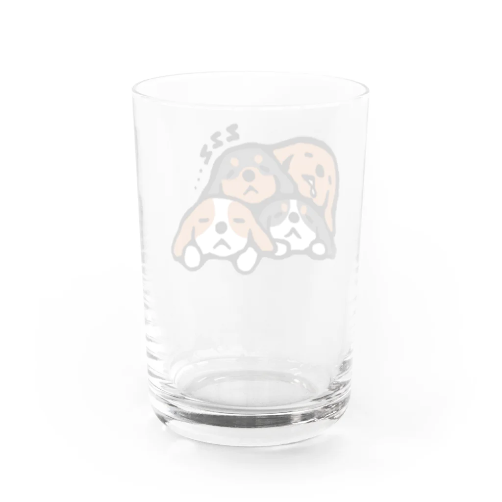 BLENHEIMのキャバリアパピーだんご Water Glass :back