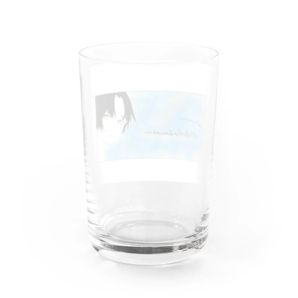 misuto.のろーまじ。時は金なり。ver. (カラフル) Water Glass :back