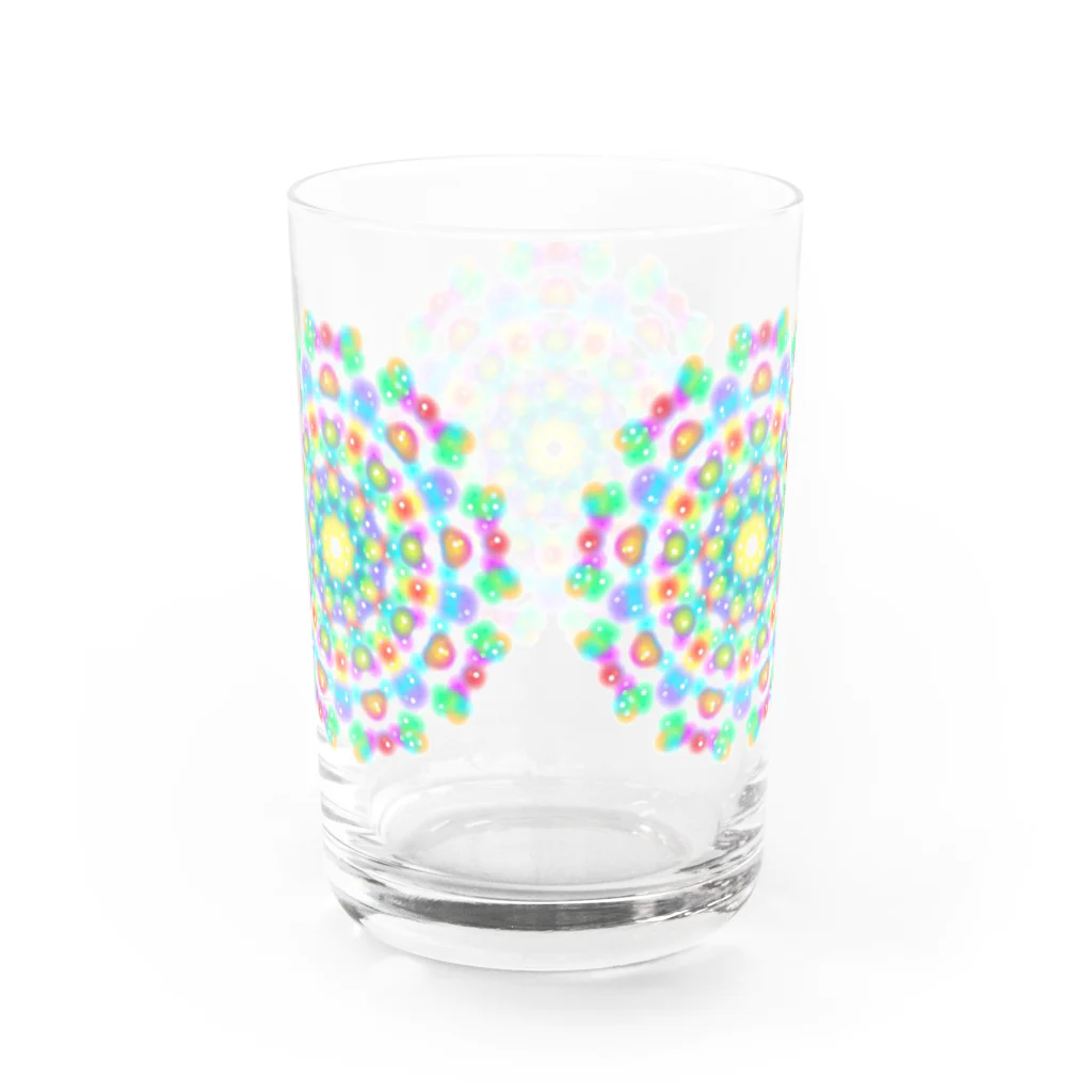 まりわのお店 HOSHIYAの脳内✰万華鏡花火✰和柄✰ほか✰　の三花火 Water Glass :back