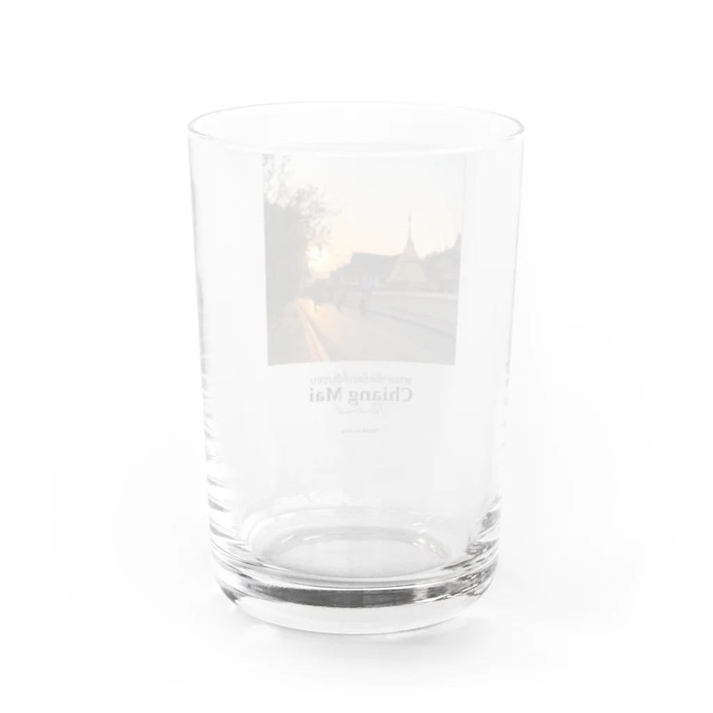 yutriptのチェンマイの夕陽 Water Glass :back