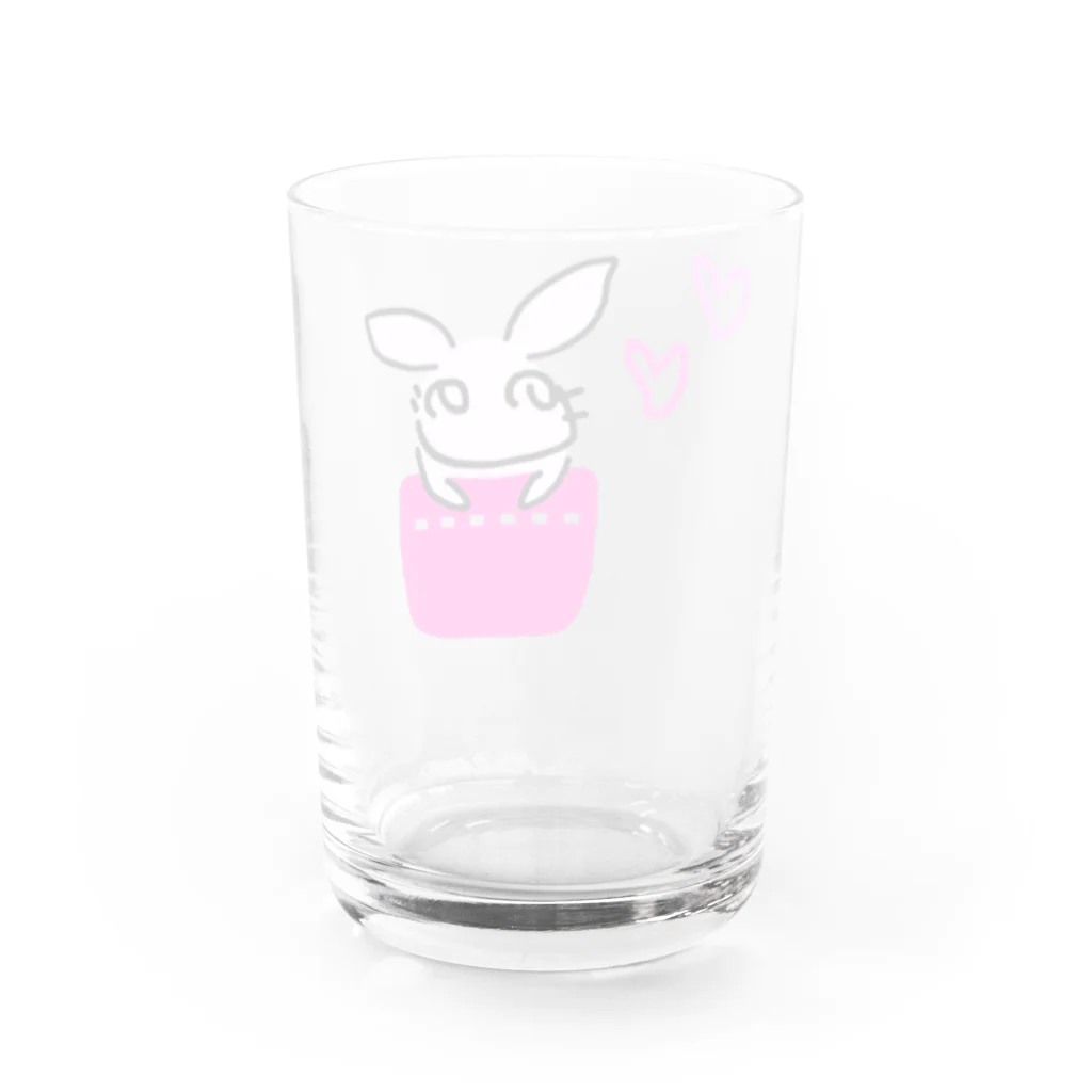 ちょらのへのへの うさぎ Water Glass :back