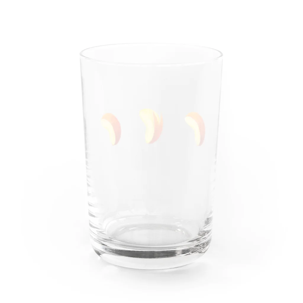 再波のりんご Water Glass :back