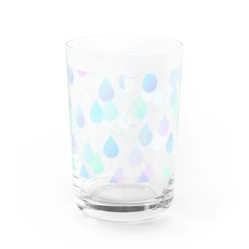 himetykaの雨降る晴れた日 Water Glass :back