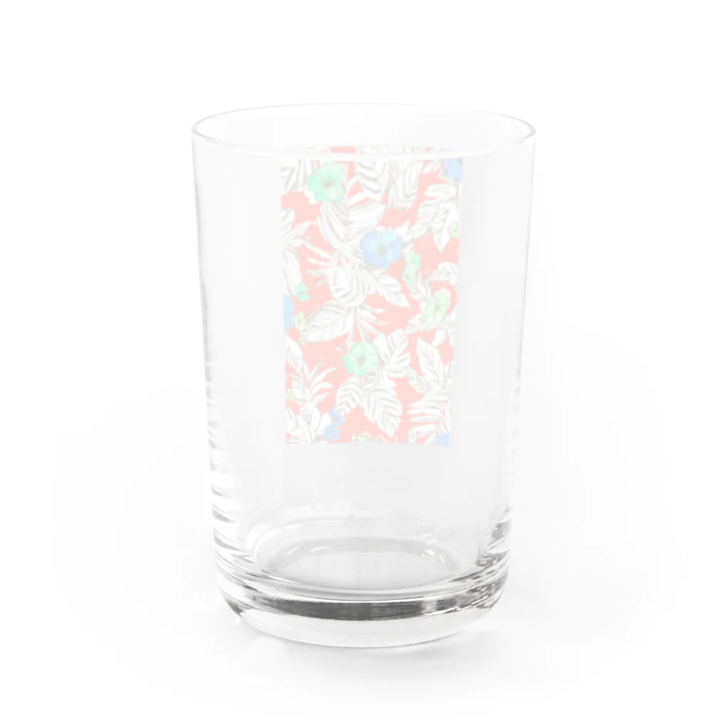 b.s.p.i_osakaの"aloha" red Water Glass :back