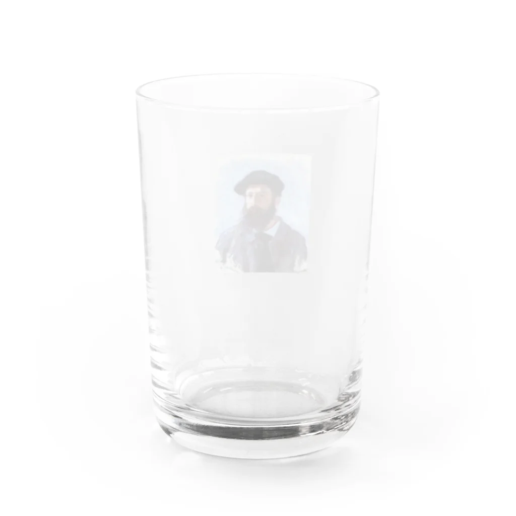 Art Baseのクロード・モネ / 1886 / Self-Portrait with a Beret / Claude Monet Water Glass :back