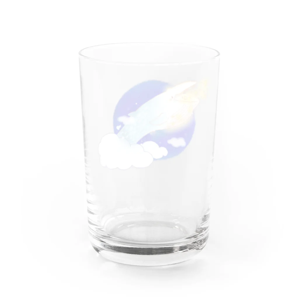 ミクモラのほほん日和の星シロナガスクジラ Water Glass :back