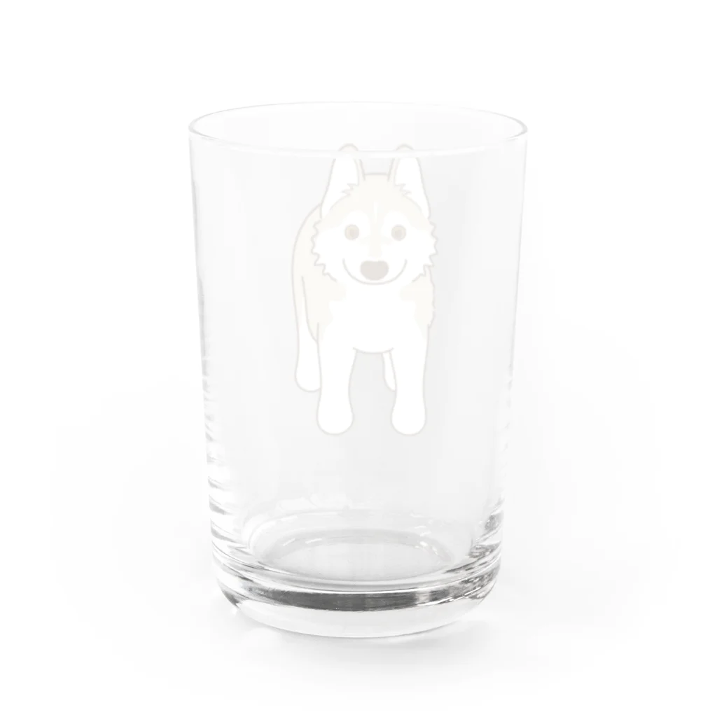  HUS×HUSのスタンダップハスキー2 Water Glass :back