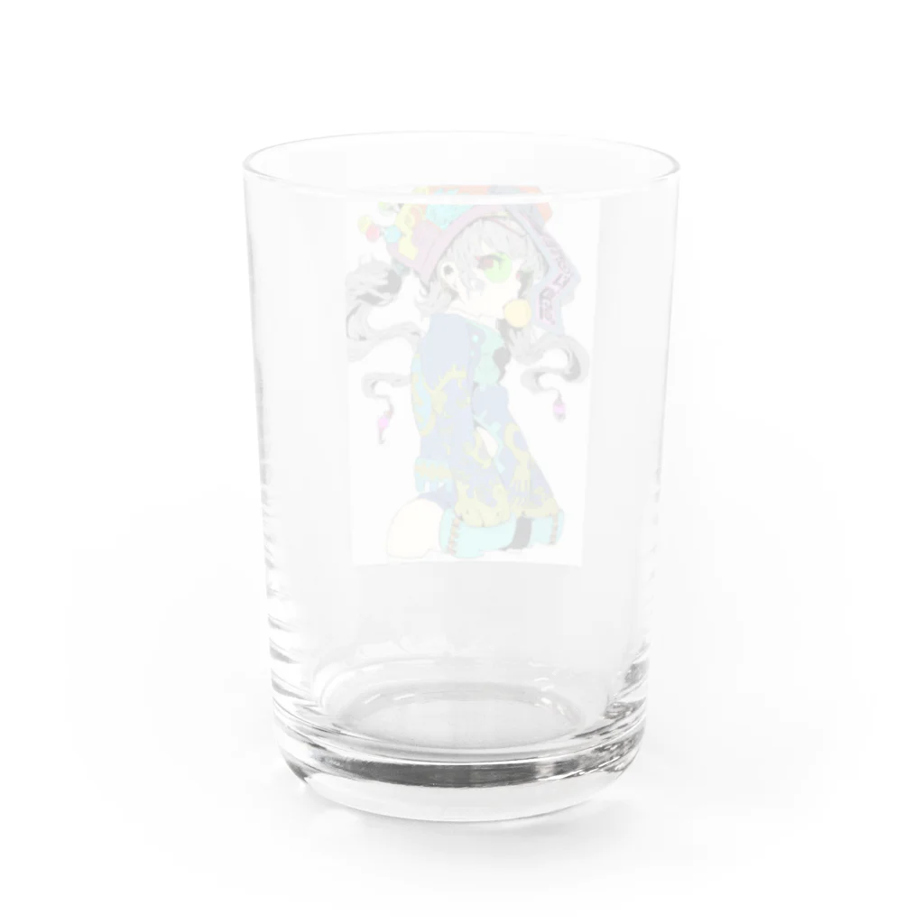 鉄坊独壇場のキョンシー Water Glass :back