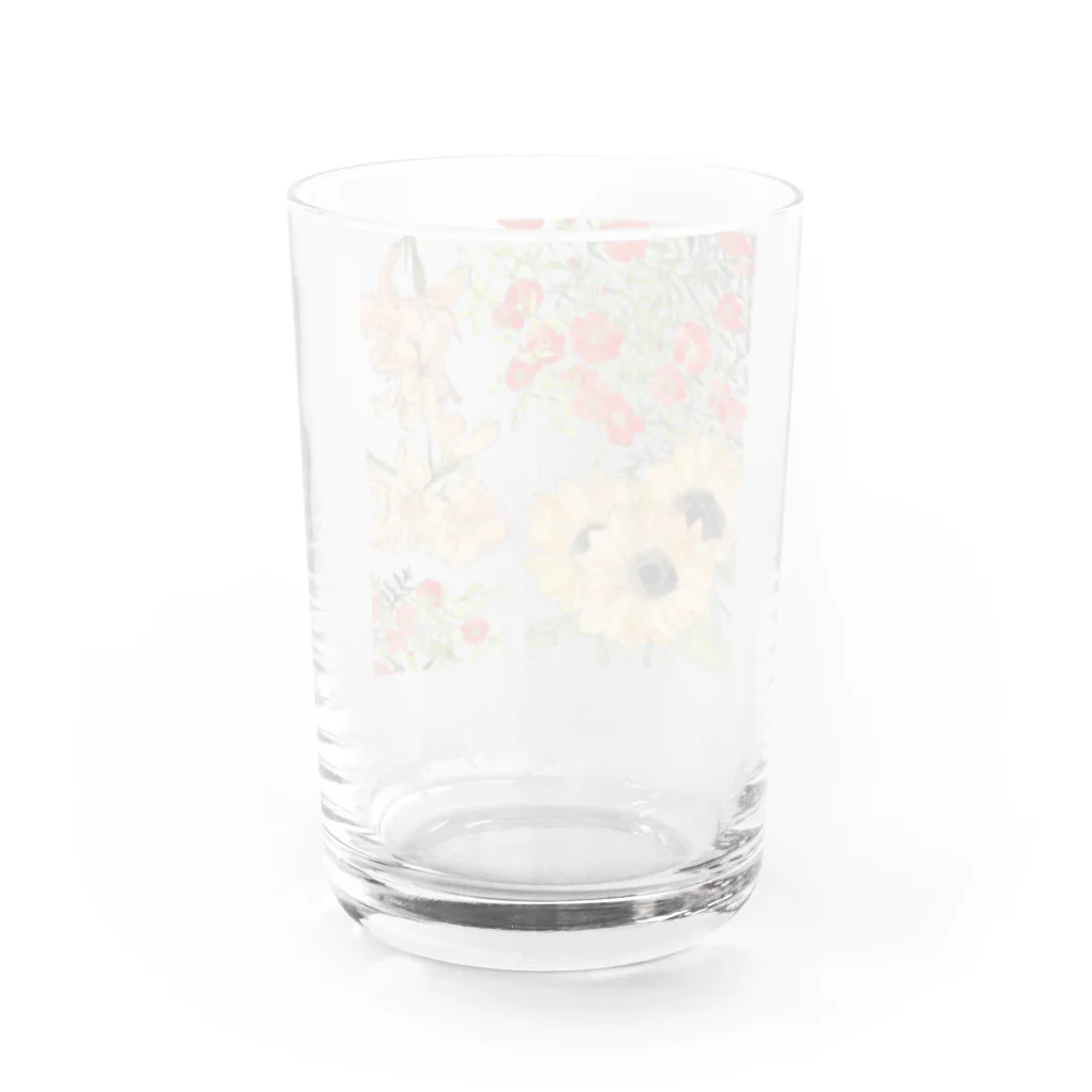 gekkaの8月のくるくる Water Glass :back