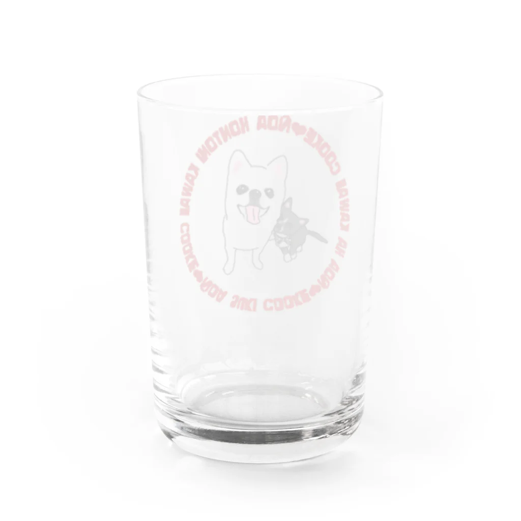 狐花's shopののあとクッキー2 Water Glass :back