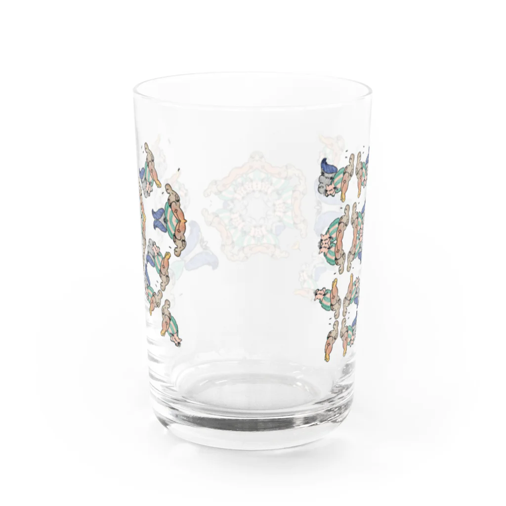 🍩tarojiro(たろじろ) shop🍩の照れてるズ゛ Water Glass :back