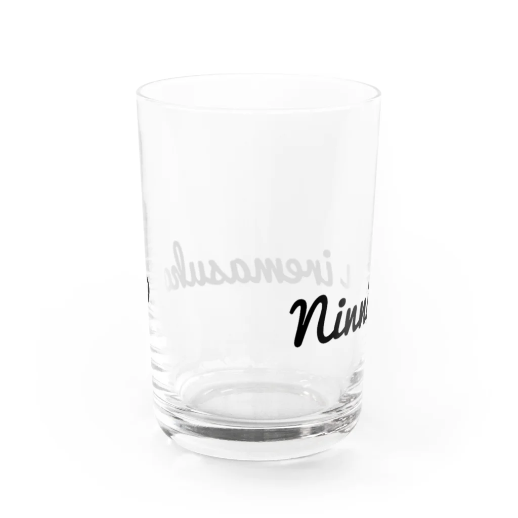 らーめんぱふぇのninniku iremasuka？ Water Glass :back