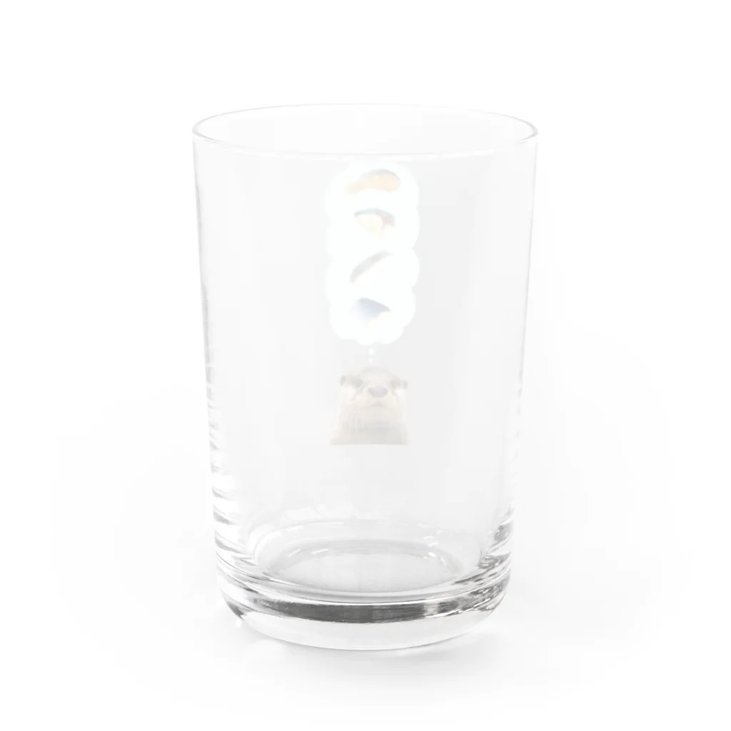 うさかふぇmimiSHOPの切り身たべたいなあ Water Glass :back