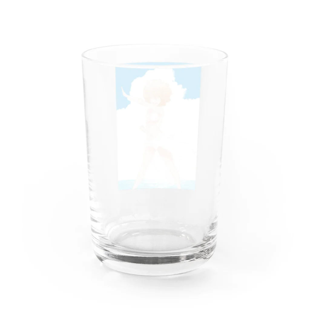 岸虎次郎　オトメの帝国18巻発売中のオトメ水着の楽園／鬼火先輩 Water Glass :back