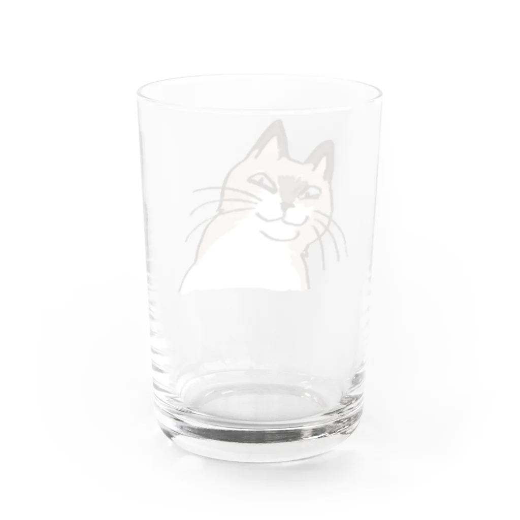 是我それのなんやねん感のある猫06 Water Glass :back