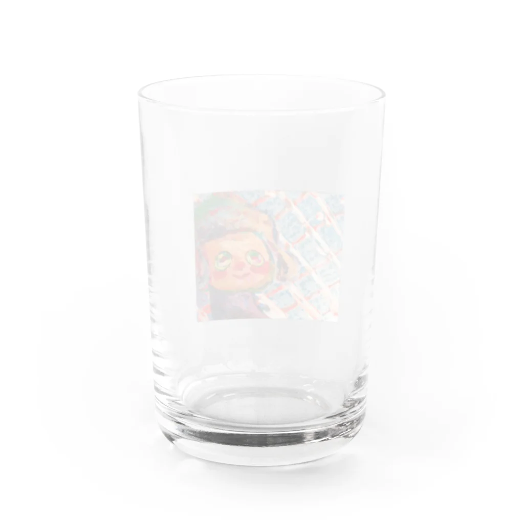 美続千晴のどっかみてる Water Glass :back