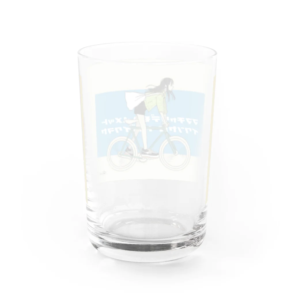 mihaneのロードバイクをや Water Glass :back