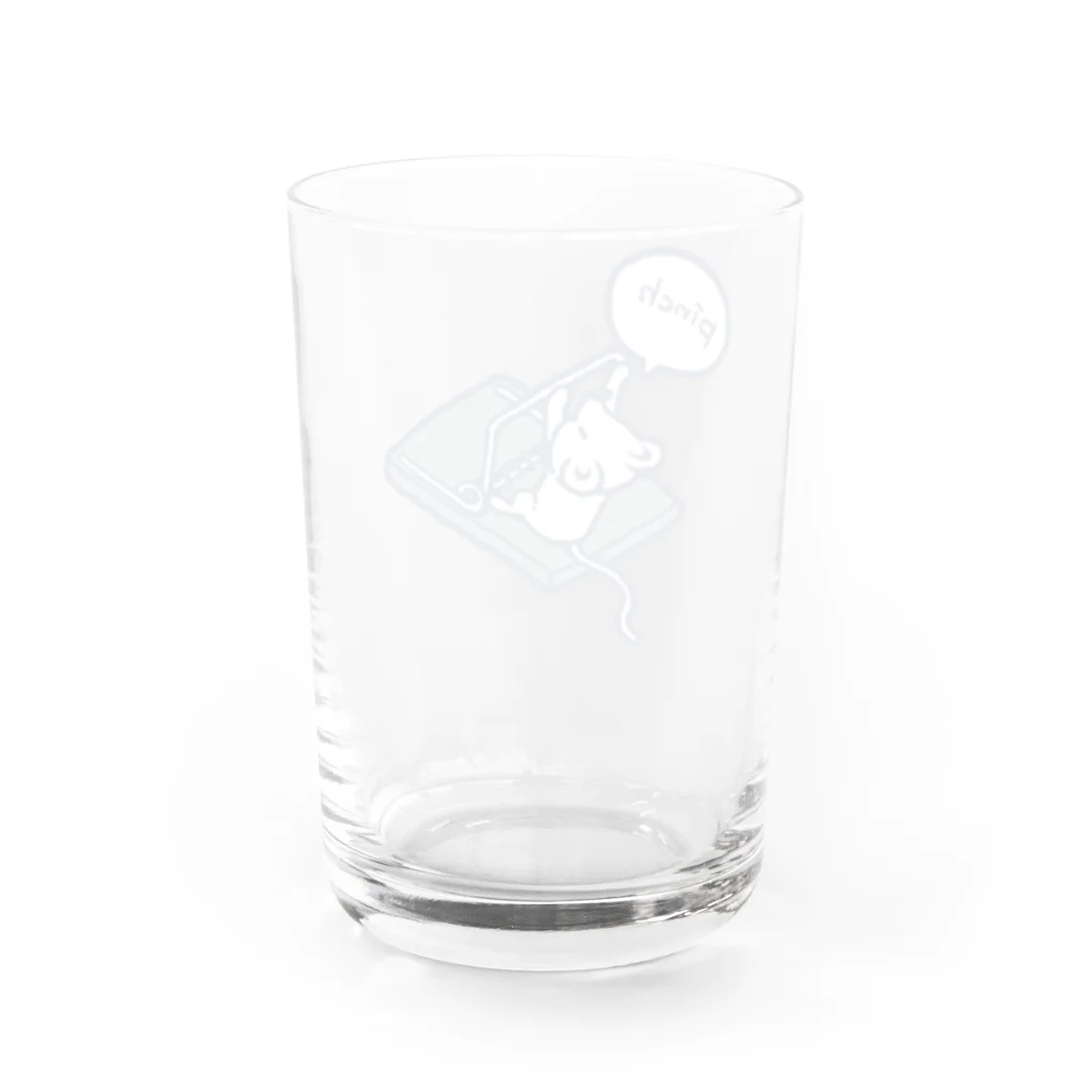 pinchのピンチなネズミ Water Glass :back