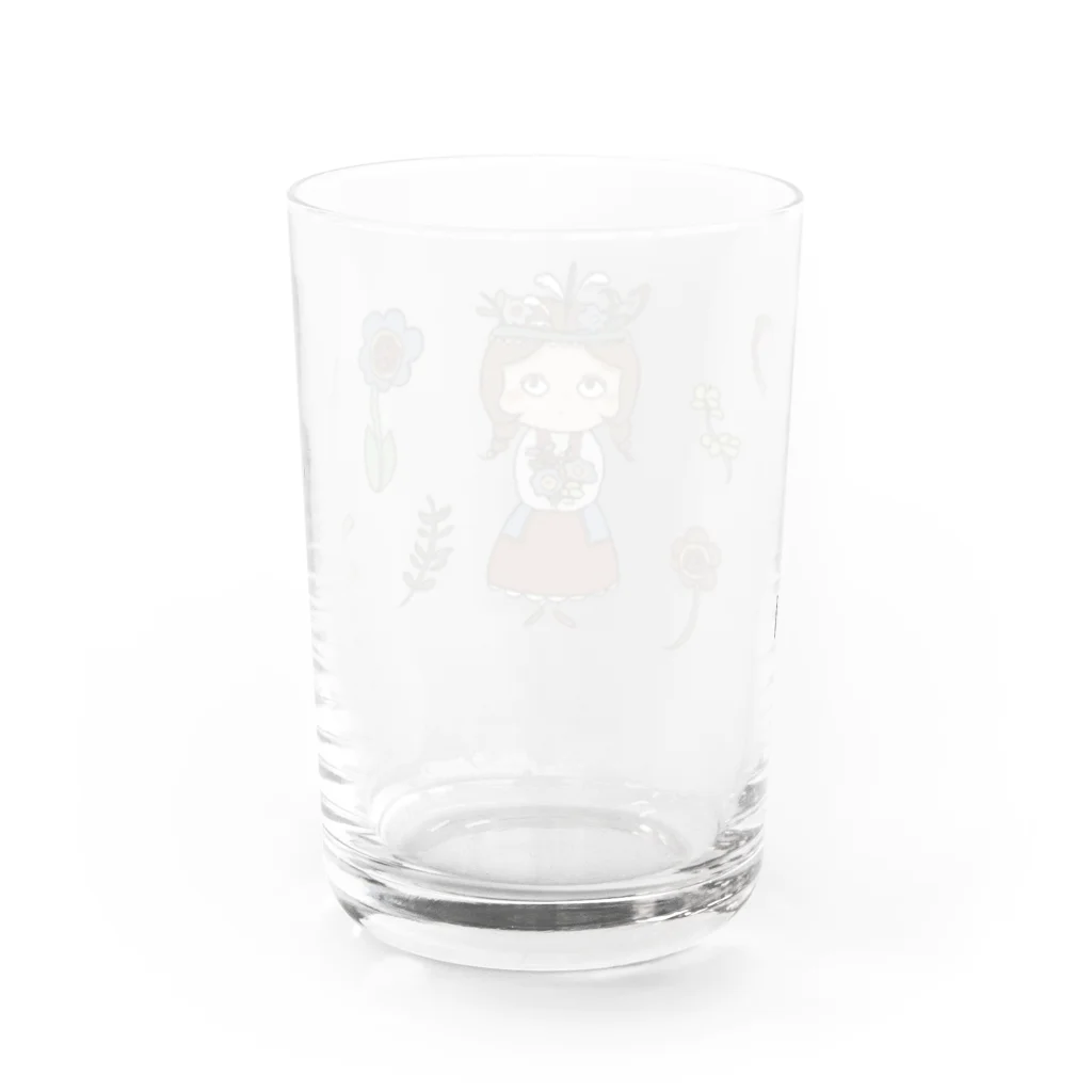 えびよりこのオハナノコ Water Glass :back