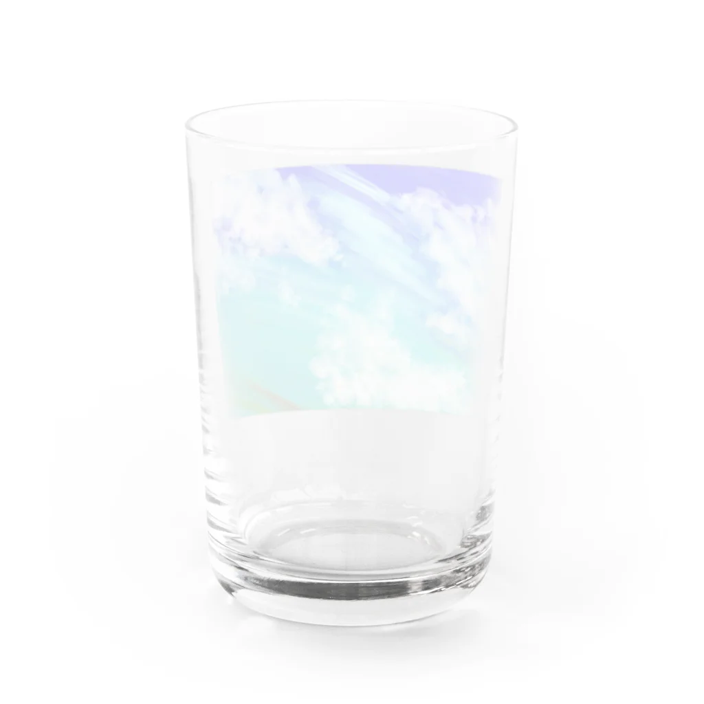 オー！サマー！のスカイ・クラフト Water Glass :back