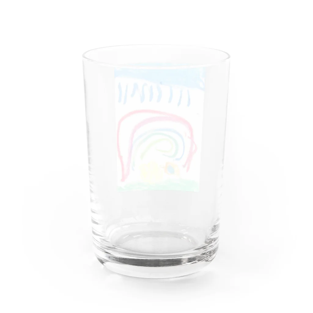 go80sの虹と雨 Water Glass :back