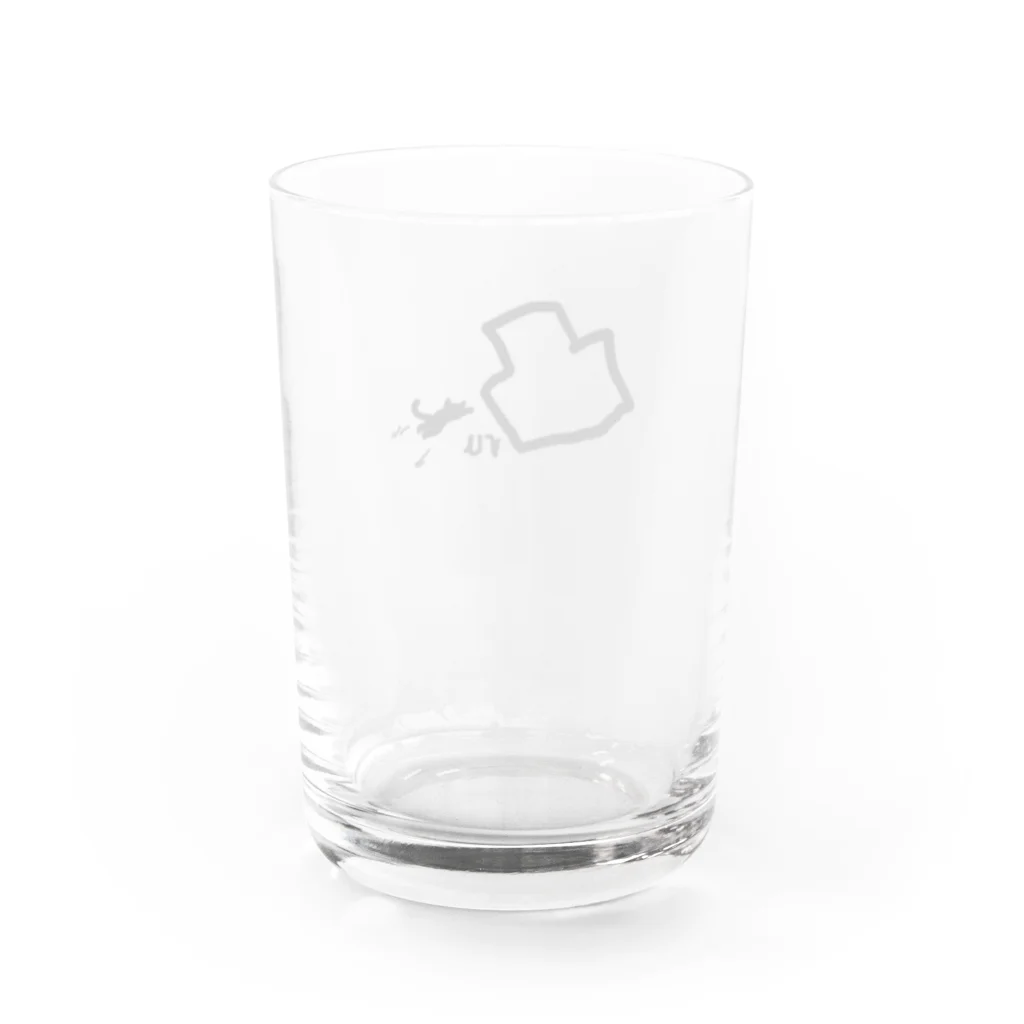 ひいなの凸る猫 Water Glass :back