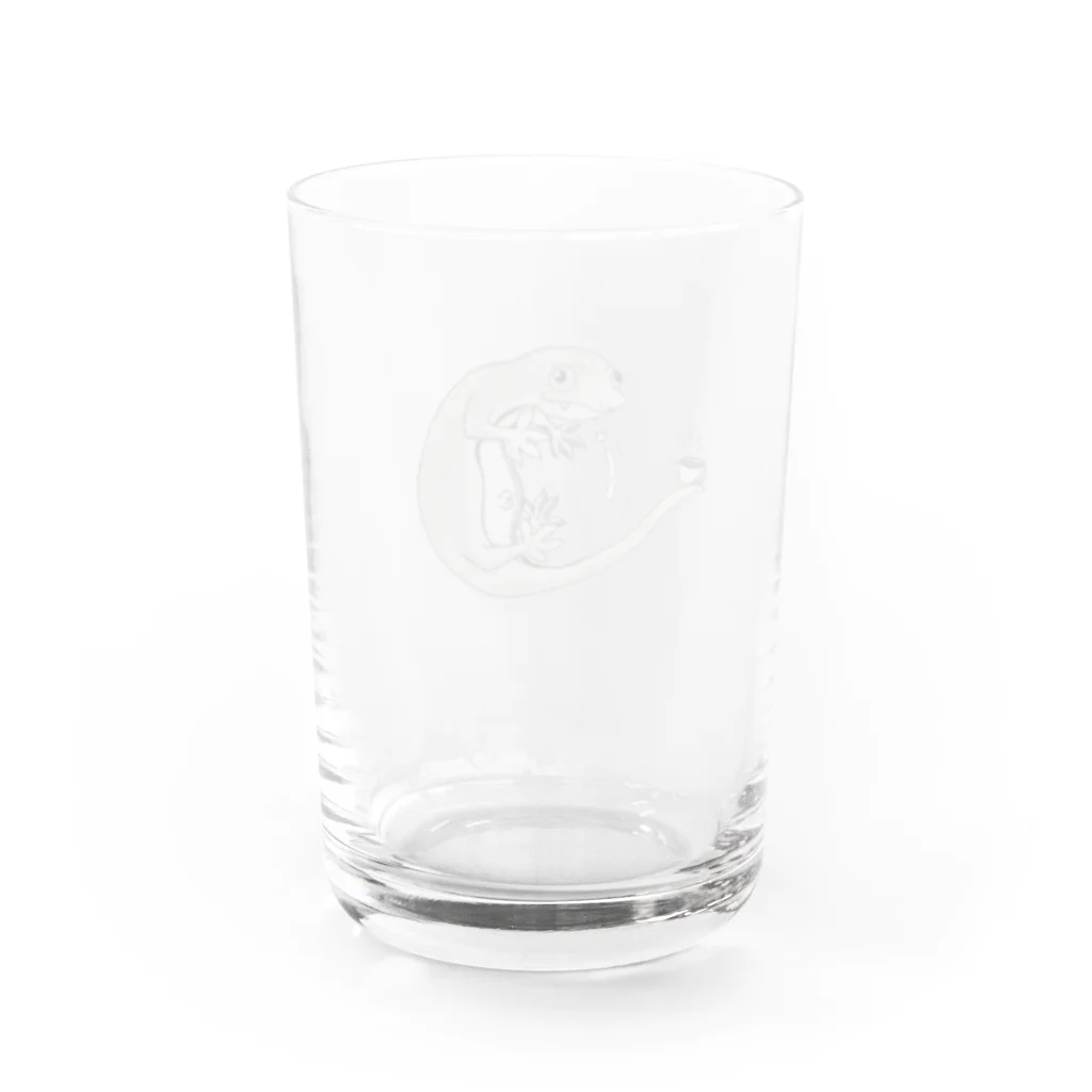 ヤモリの森のコーヒーヤモリ Water Glass :back