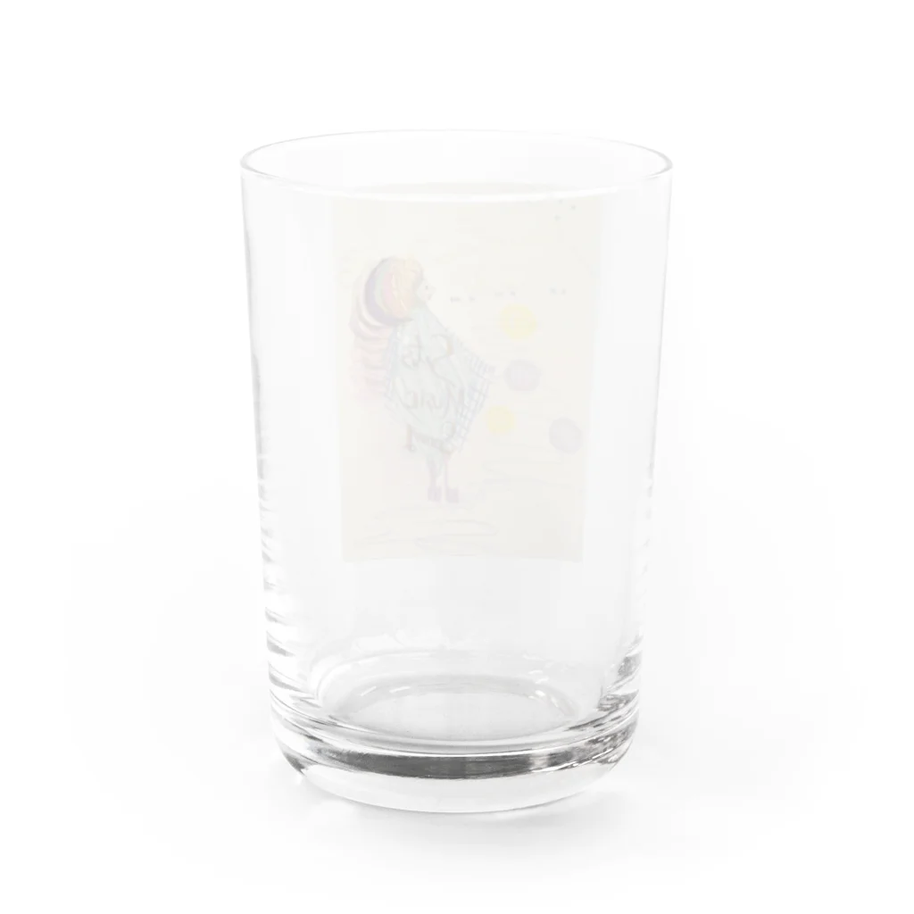 umitotsukino.Risaの原始宇宙月女 Water Glass :back