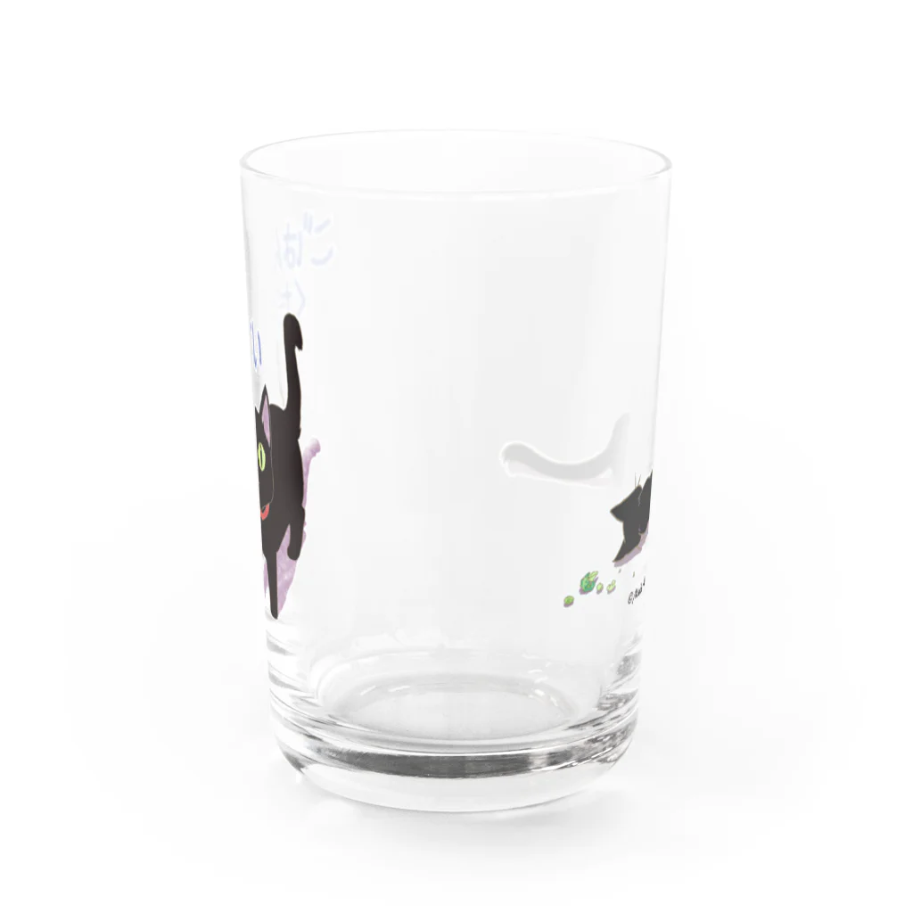 くろねこ倶楽部のおわ～んコップ Water Glass :back