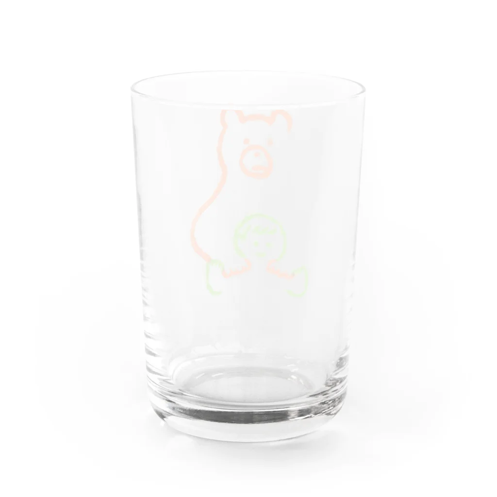 シトウのお店の僕とクマ（カラー） Water Glass :back