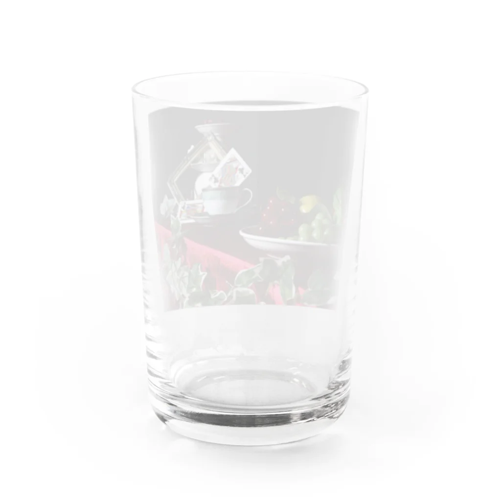 ウツギのハートの女王のティーパーティー Water Glass :back