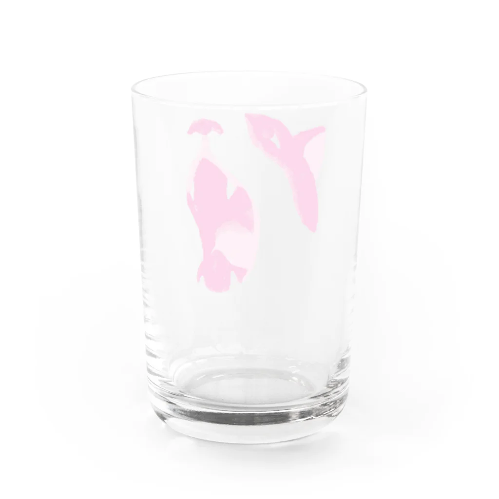 シトウのお店のあくび（カラー） Water Glass :back