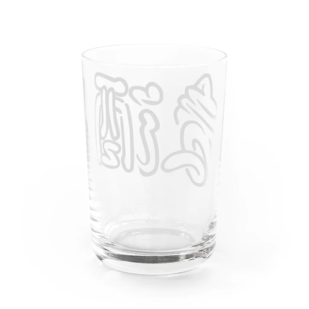 TYPOGRAPHIESの麦酒グラス Water Glass :back