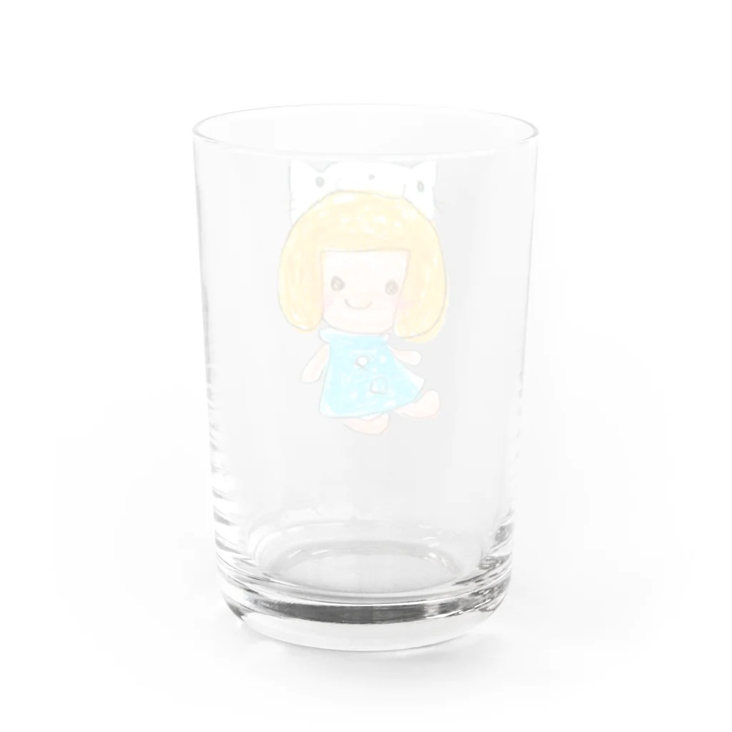 都愛ともかのみーちゃんとにゃーちゃん Water Glass :back