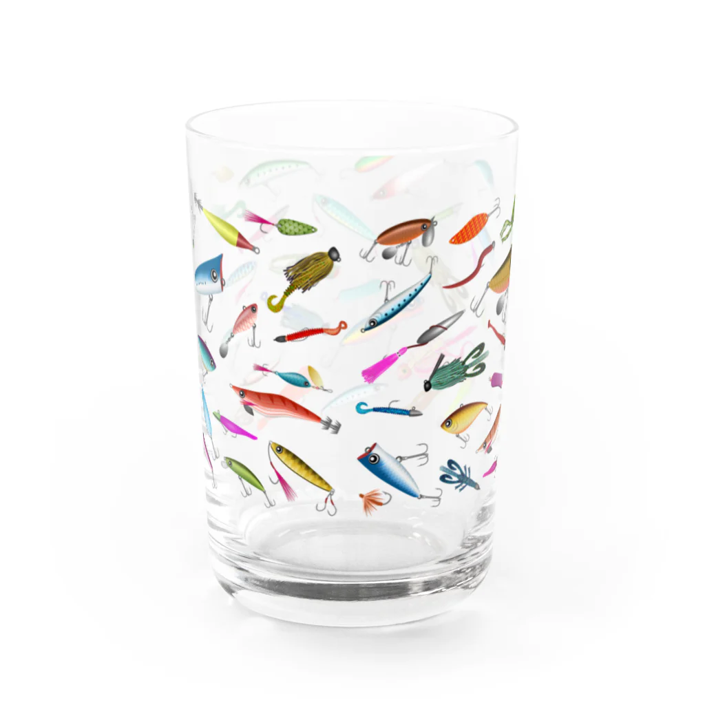 猫と釣り人のLURE_2C_GL Water Glass :back