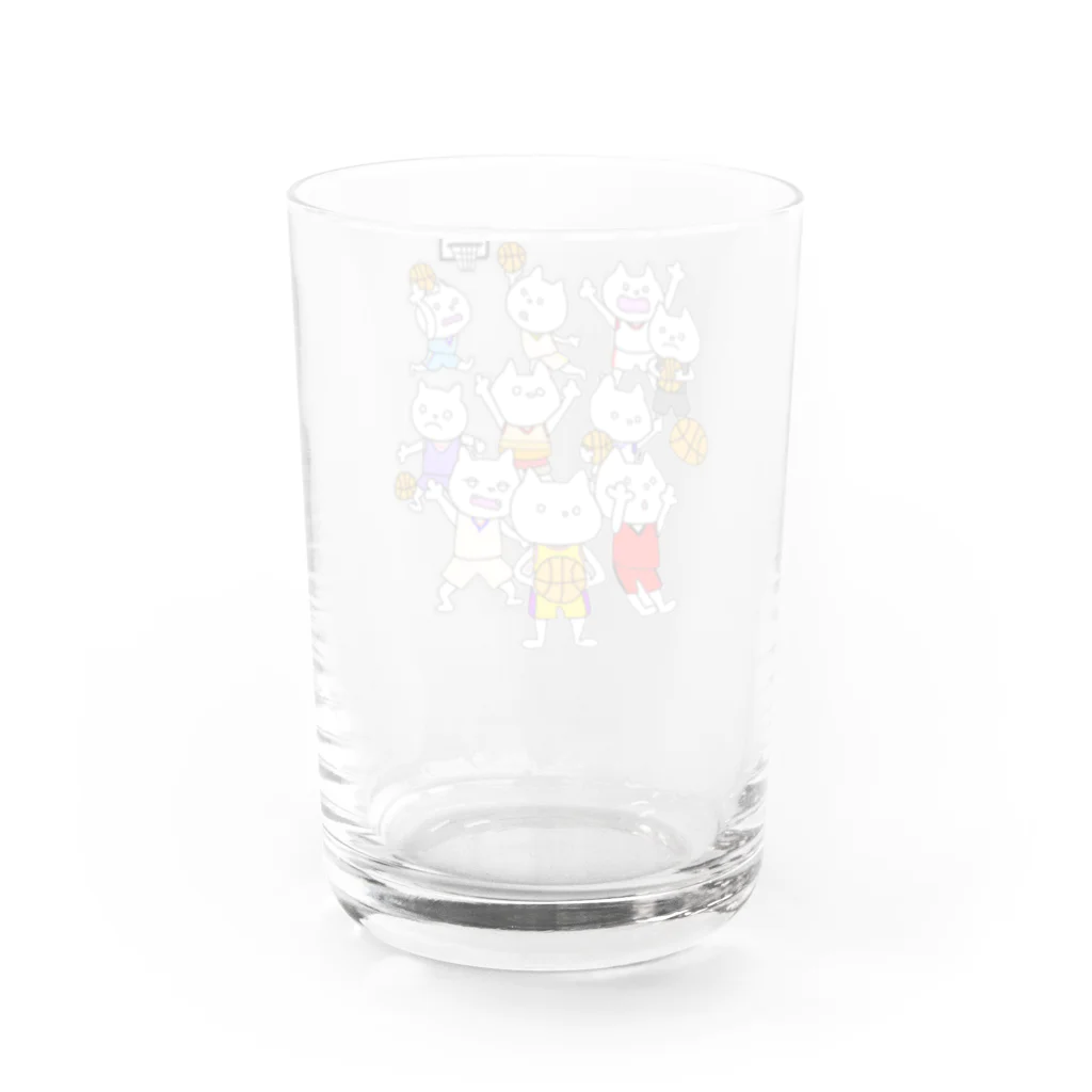 tacotuesdayのにゃんこバスケットボール Water Glass :back