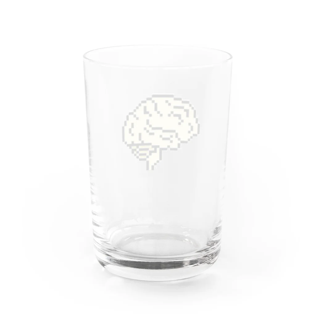 8bit_player65のBRAIN_bit Water Glass :back