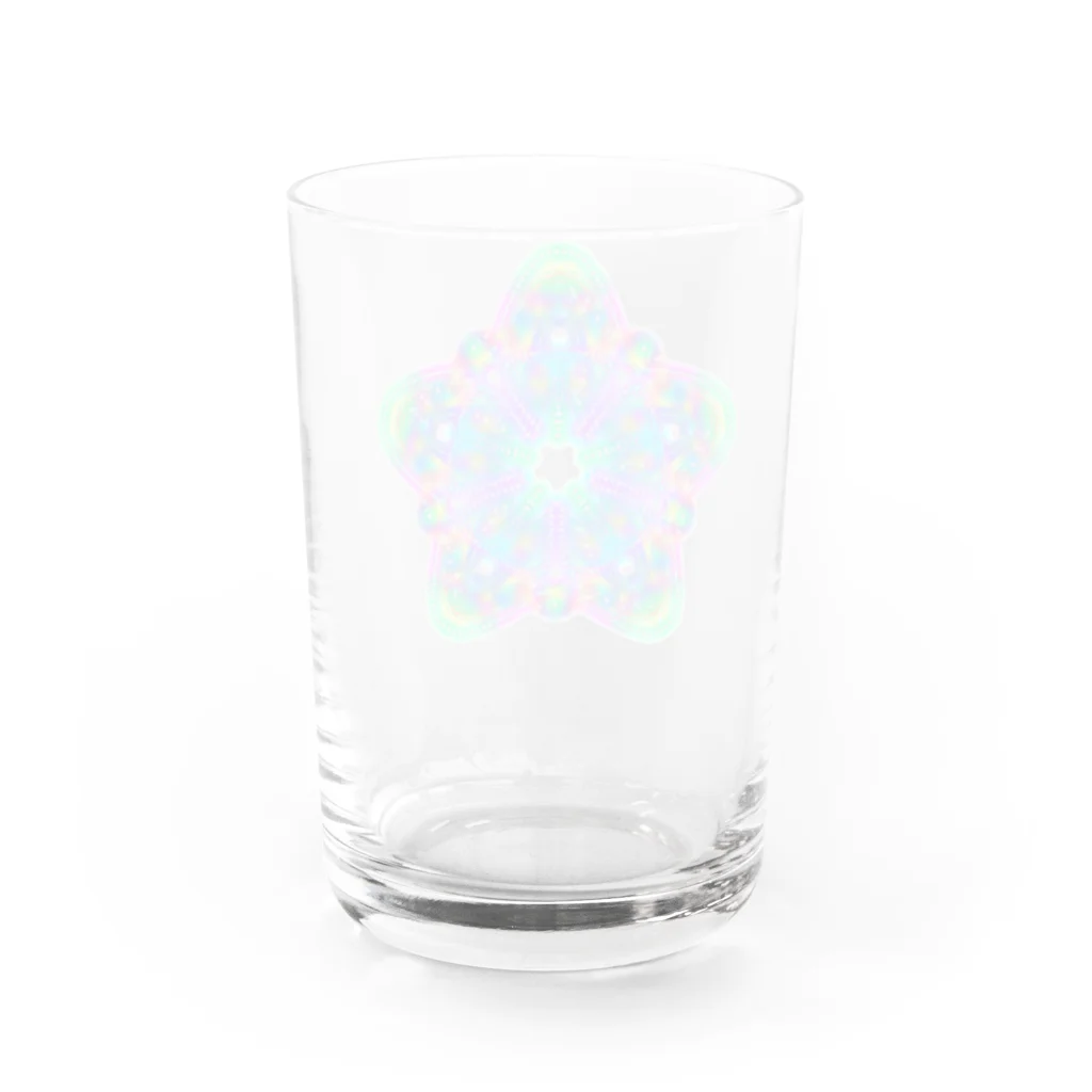 まりわのお店 HOSHIYAの脳内✰万華鏡花火✰和柄✰ほか✰　の星 Water Glass :back