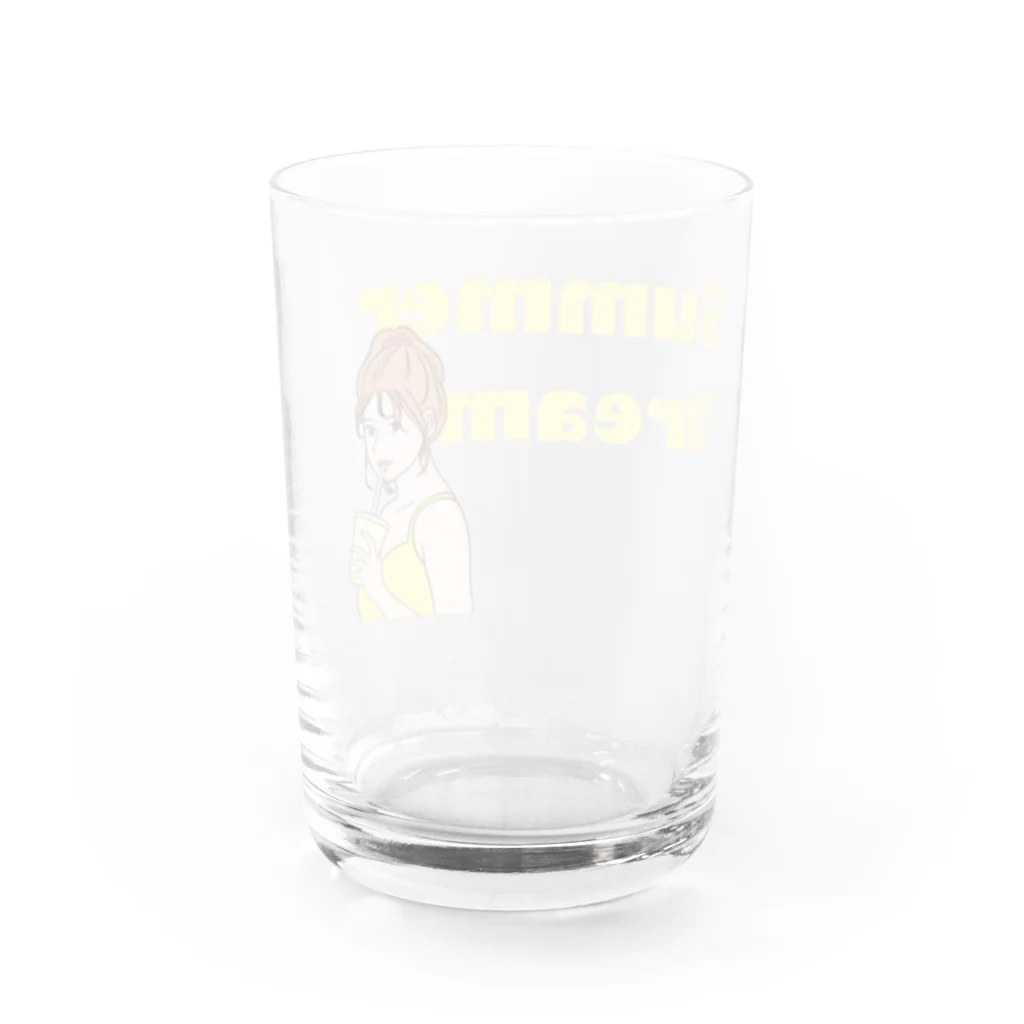 まぁり商店のSummer Dream Water Glass :back