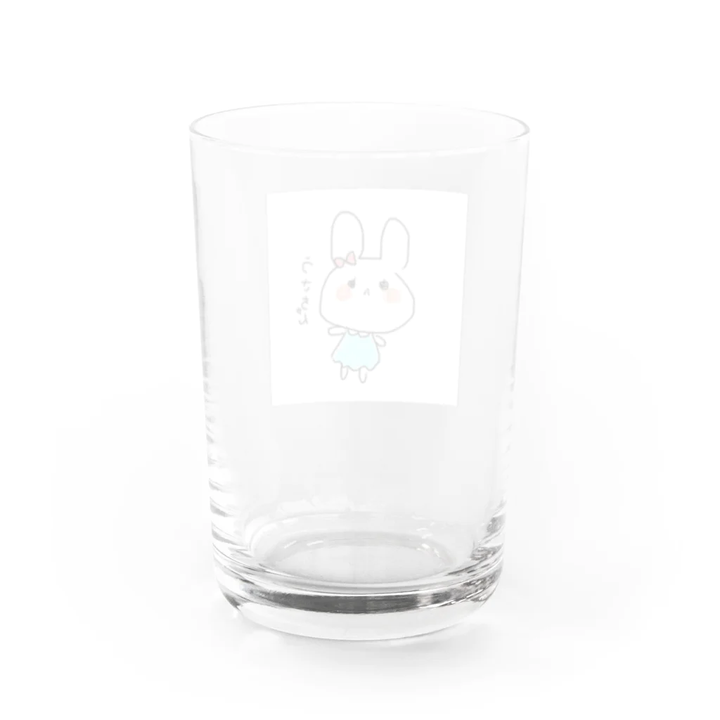 坊ちゃんのうさちゃん Water Glass :back