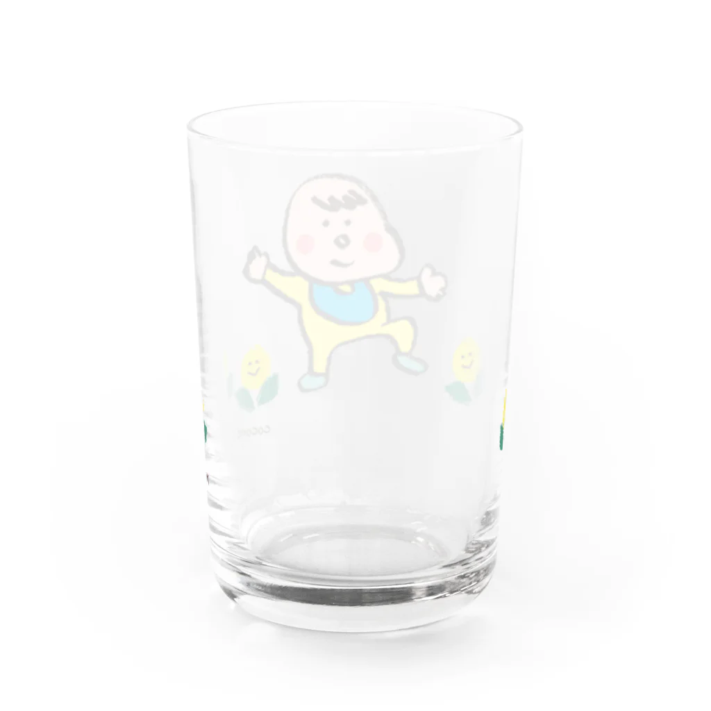 NPO法人子育て応援隊 ココネットあおもり　応援グッズのベビちゃん Water Glass :back