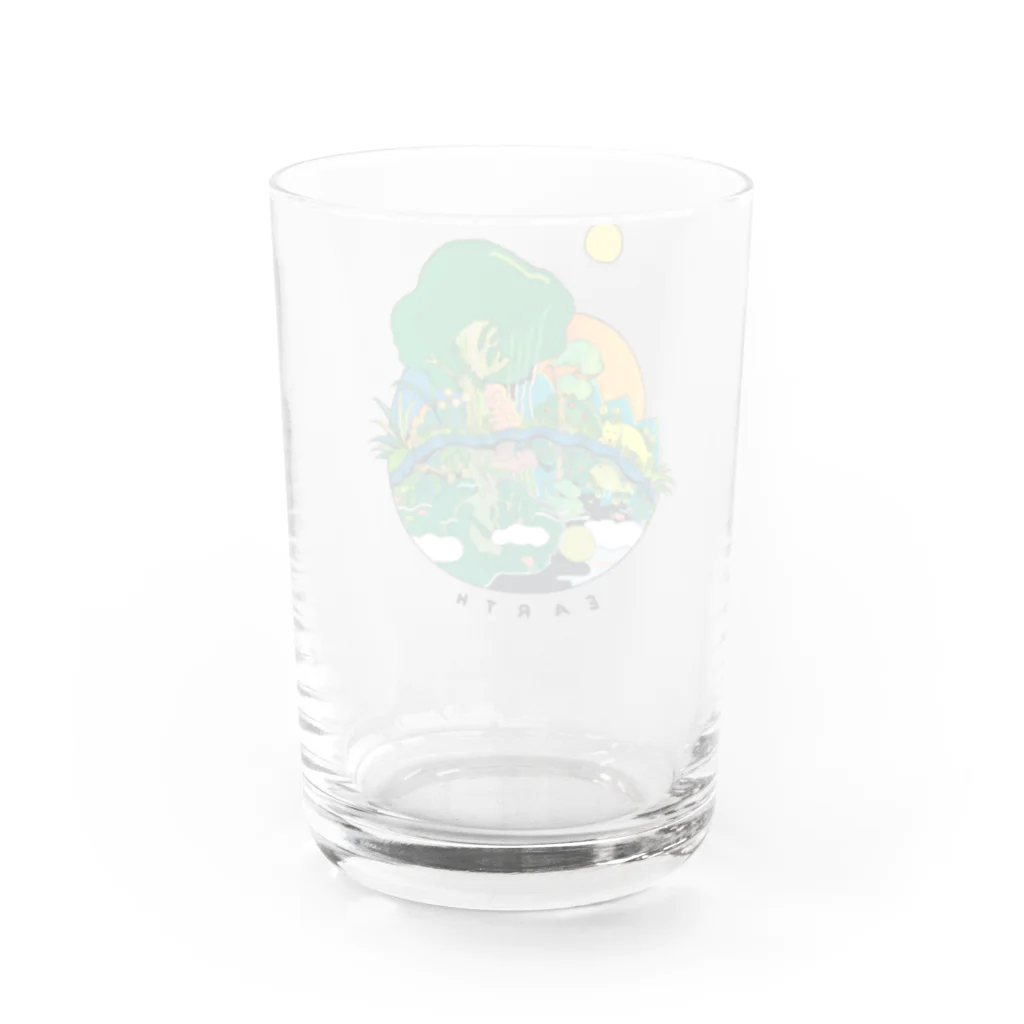 寝る子のEARTH Water Glass :back