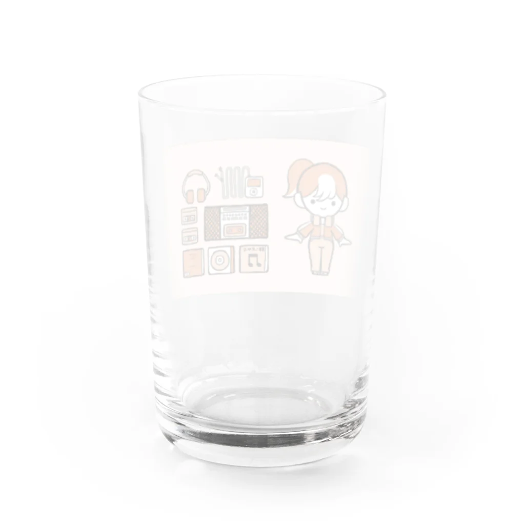 遣隋使さんのえとっこちゃん（午） Water Glass :back