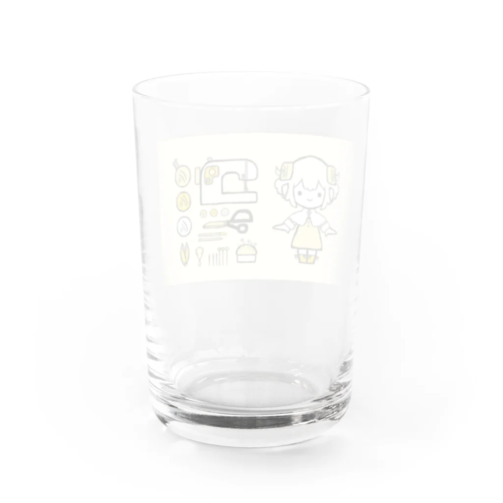 遣隋使さんのえとっこちゃん（未） Water Glass :back