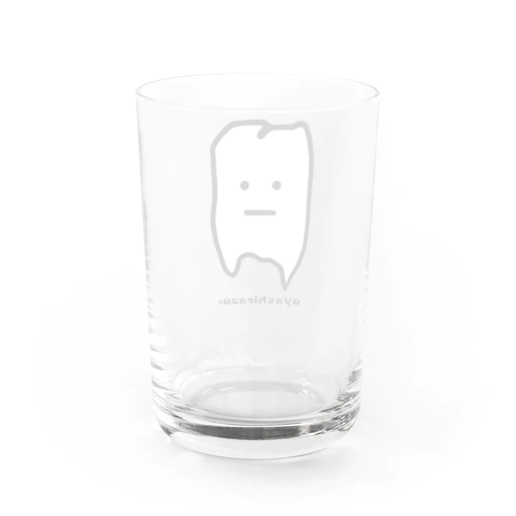 チャカさんと愉快な仲間達のおやしらずくん Water Glass :back