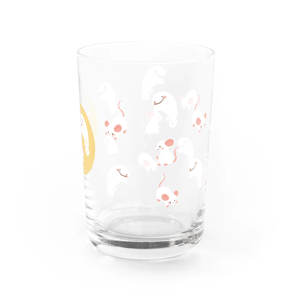 すずきいときちのさらまんだーとねずみ Water Glass :back