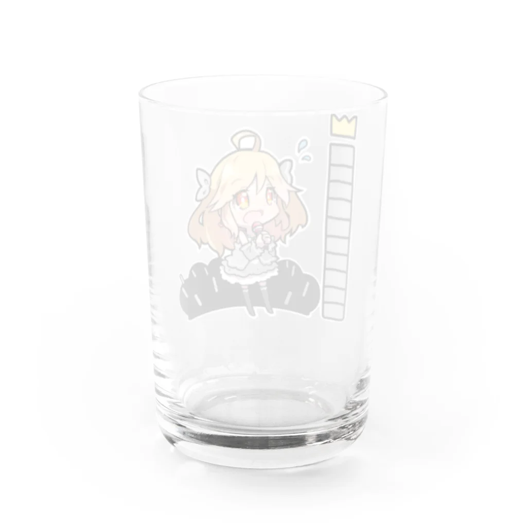 うつぼショップ！のコンテストゲージ 女の子を添えて サイリウムも添えて Water Glass :back