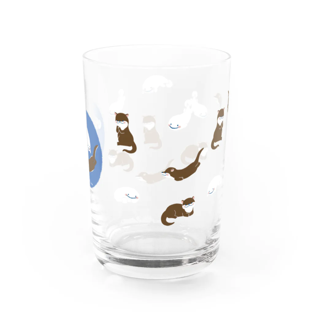 すずきいときちのさらまんだーとカワウソ Water Glass :back