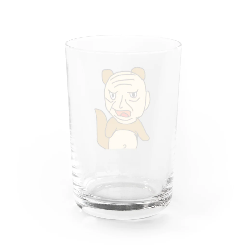 はちょっぷんのおじたぬき Water Glass :back