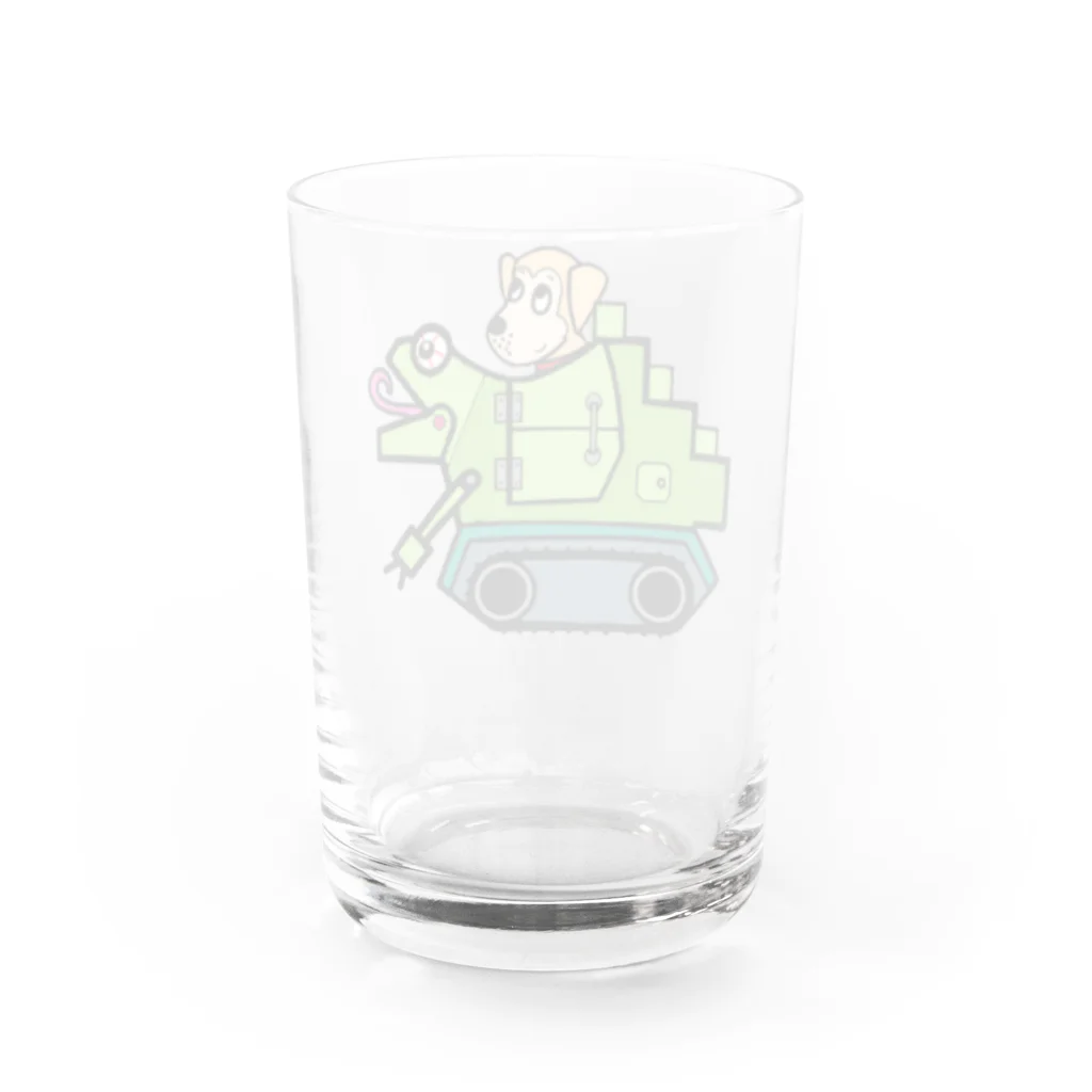 雑種犬まるちゃん＋＋のまるちゃんのあいてむ　工事車両 Water Glass :back